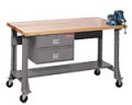 Adjustable Height Mobile Work Bench, 48"L  795200  811068